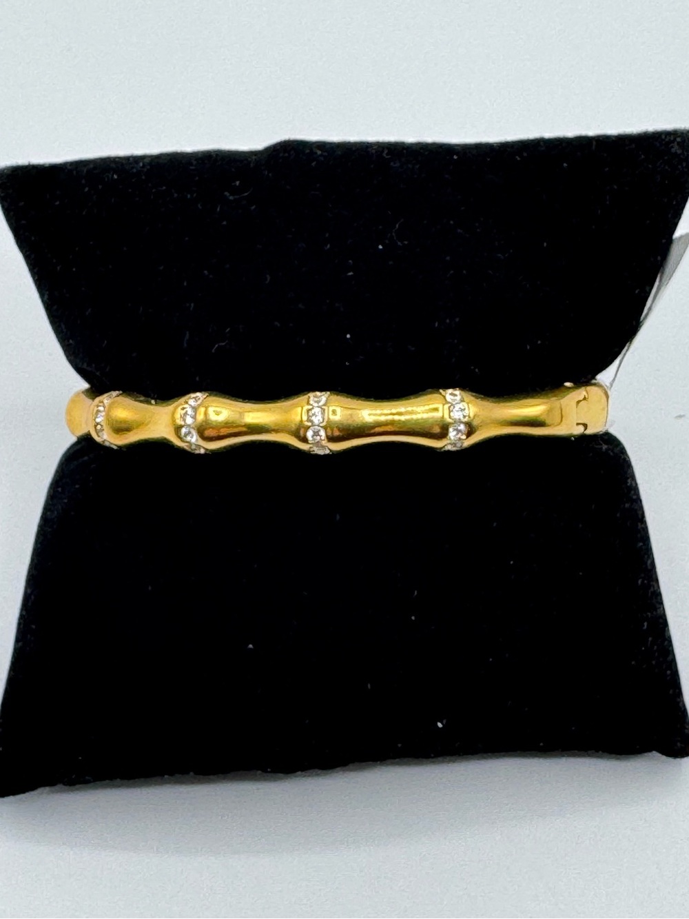 14k Bamboo Bangle - Picture 7 of 11
